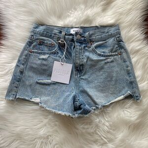 Pistola high rise jean shorts NWT